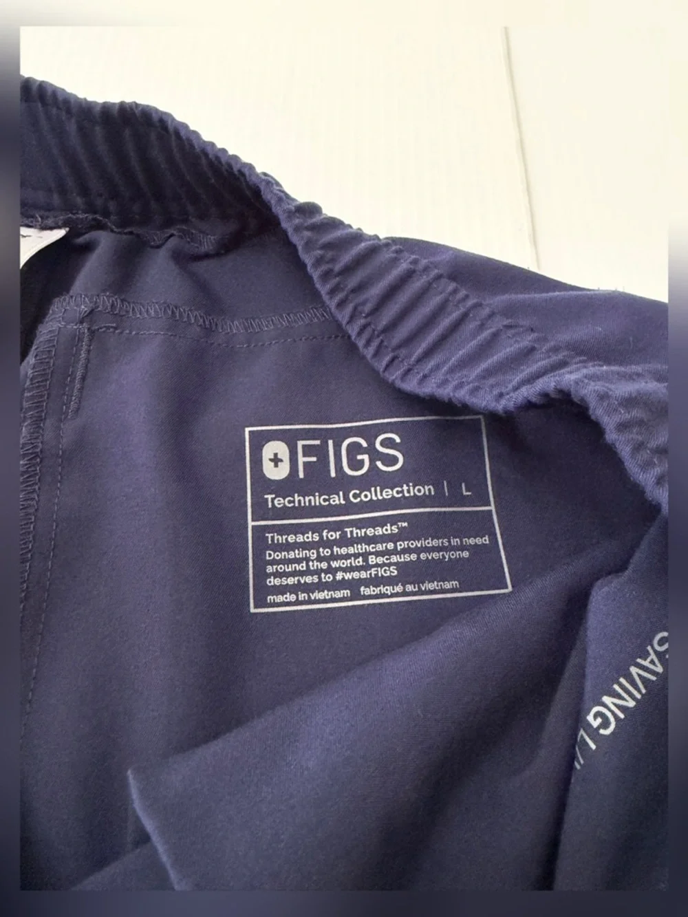 Figs Mens Tansen Jogger Navy Scrub Pants - L